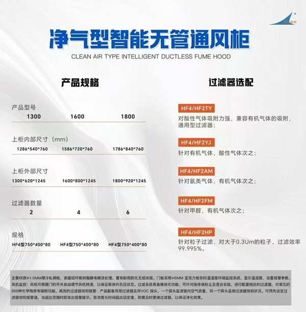 凈氣型智能無(wú)管通風(fēng)柜